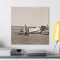 Army Pursuit Plane Ames Airport 1939 Canvas Gallery Wraps 24″ x 24″ 1.25"