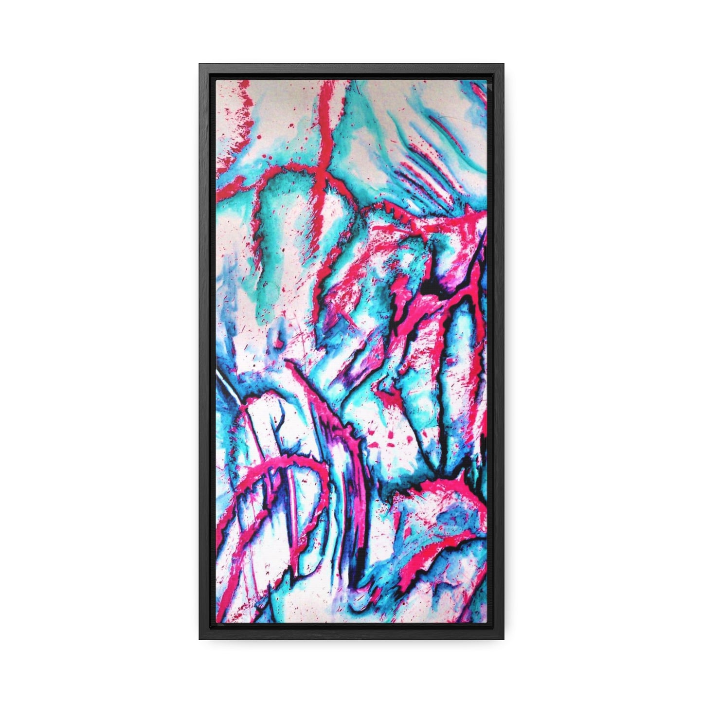 Pink Jellyfish Gallery Canvas Wraps, Vertical Frame 10″ x 20″ 1.25"