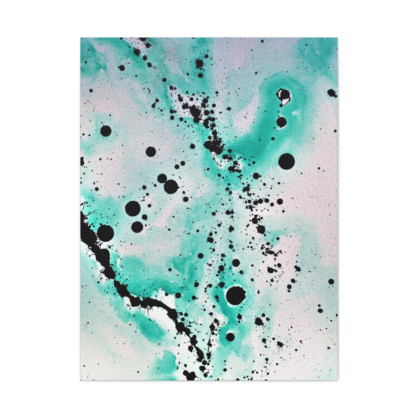 Teal Burst Canvas Gallery Wraps