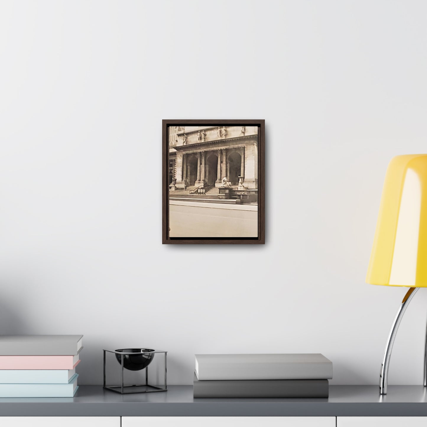 New York Public Library Gallery Canvas Wraps, Vertical Frame