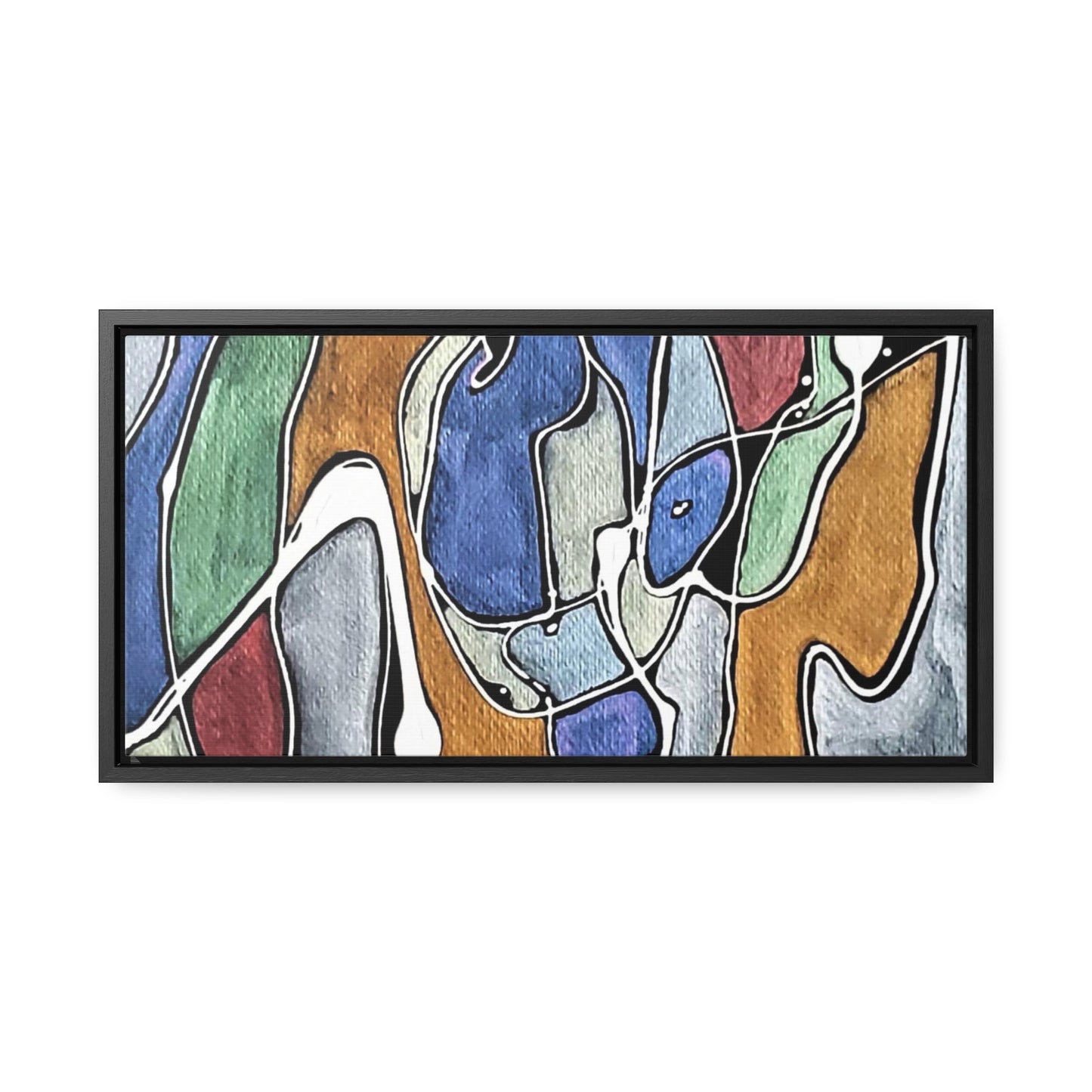 Blue Girl Gallery Canvas Wraps, Horizontal Frame