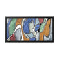 Blue Girl Gallery Canvas Wraps Horizontal Frame 20″ x 10″ Black 1.25"