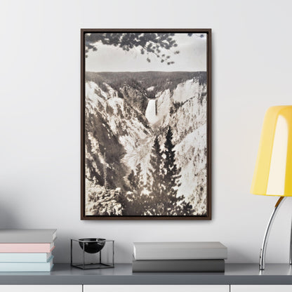 Artists Point Yellowstone Gallery Canvas Wraps Vertical Frame 16″ x 24″ 1.25" Walnut