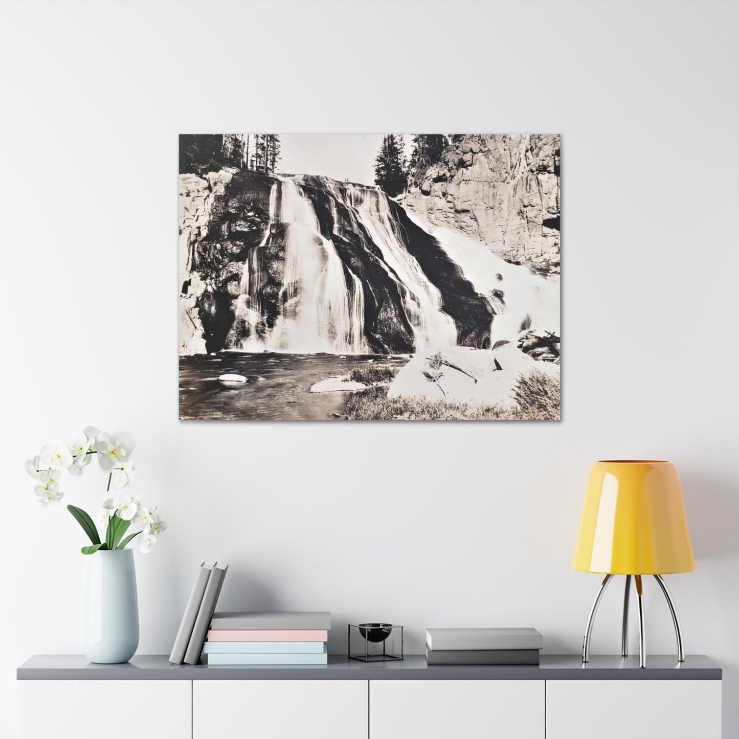 Gibbon Falls Yellowstone Canvas Gallery Wraps