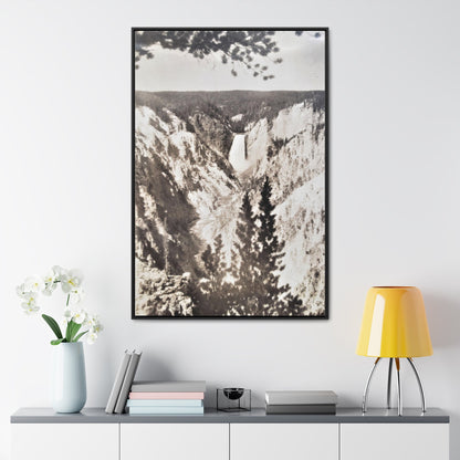 Artists Point Yellowstone Gallery Canvas Wraps Vertical Frame 32″ x 48″ 1.25" Black