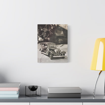 Classic Car Satin Canvas Stretched