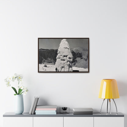 Liberty Cap Yellowstone Gallery Canvas Wraps Horizontal Frame 30″ x 20″ Walnut 1.25"