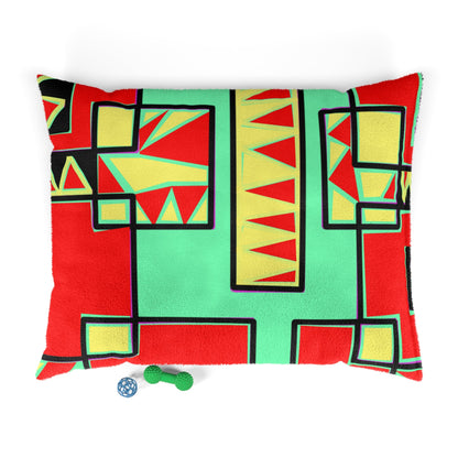 Teeth In Red Pet Bed 50" × 40"