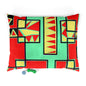 Teeth In Red Pet Bed 50" × 40"