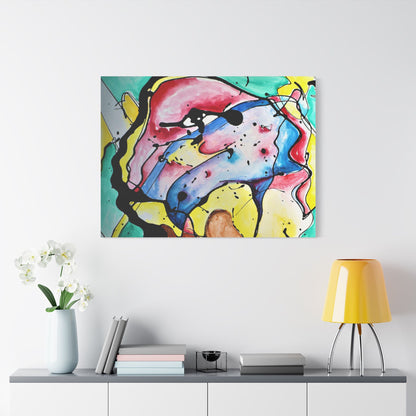 3rd Eye Sundae Satin Canvas Stretched - Kia Day Design