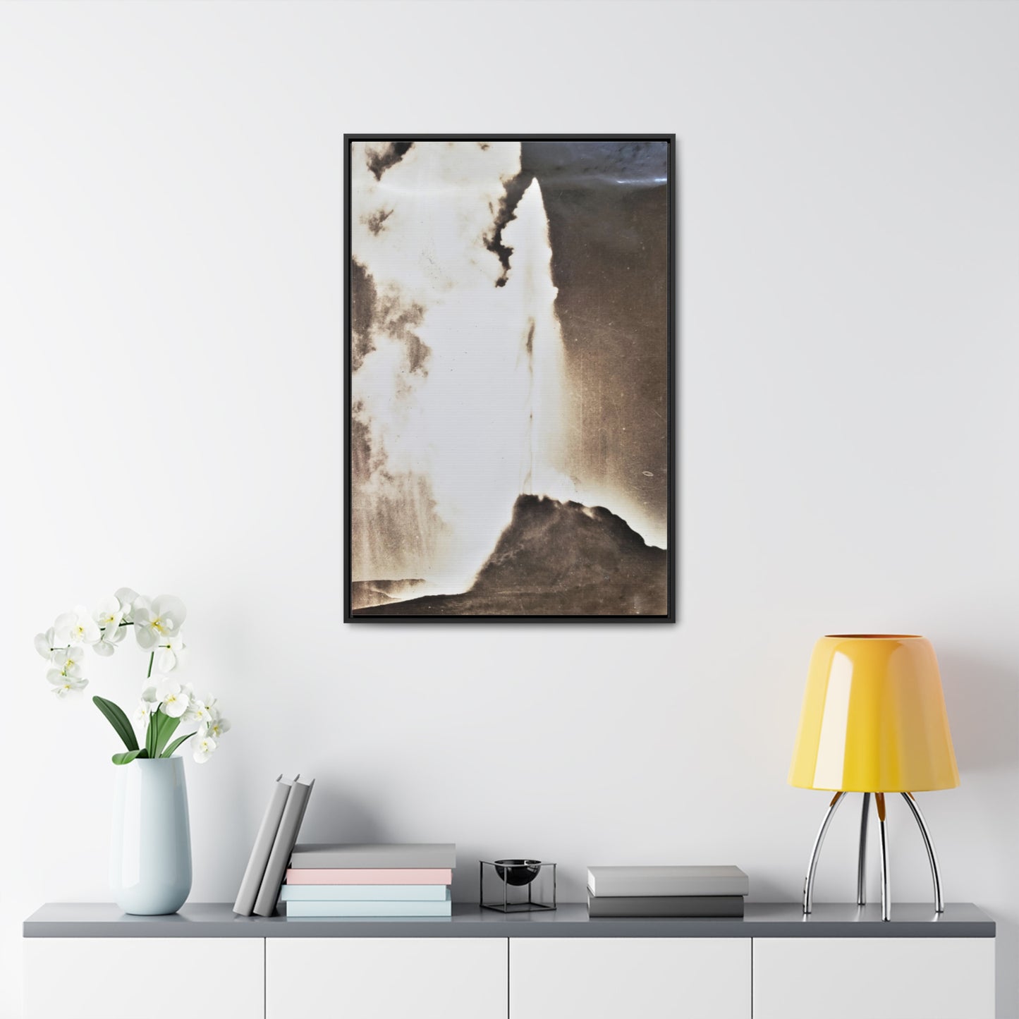 White Dome Geyser Yellowstone Gallery Canvas Wraps, Vertical Frame