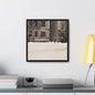 430 W 119th St New York Gallery Canvas Wraps Square Frame 16″ x 16″ Premium Gallery Wraps (1.25″) Black white