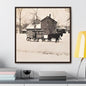 Milk Man Gallery Canvas Wraps Square Frame 30″ x 30″ Premium Gallery Wraps (1.25″) Walnut