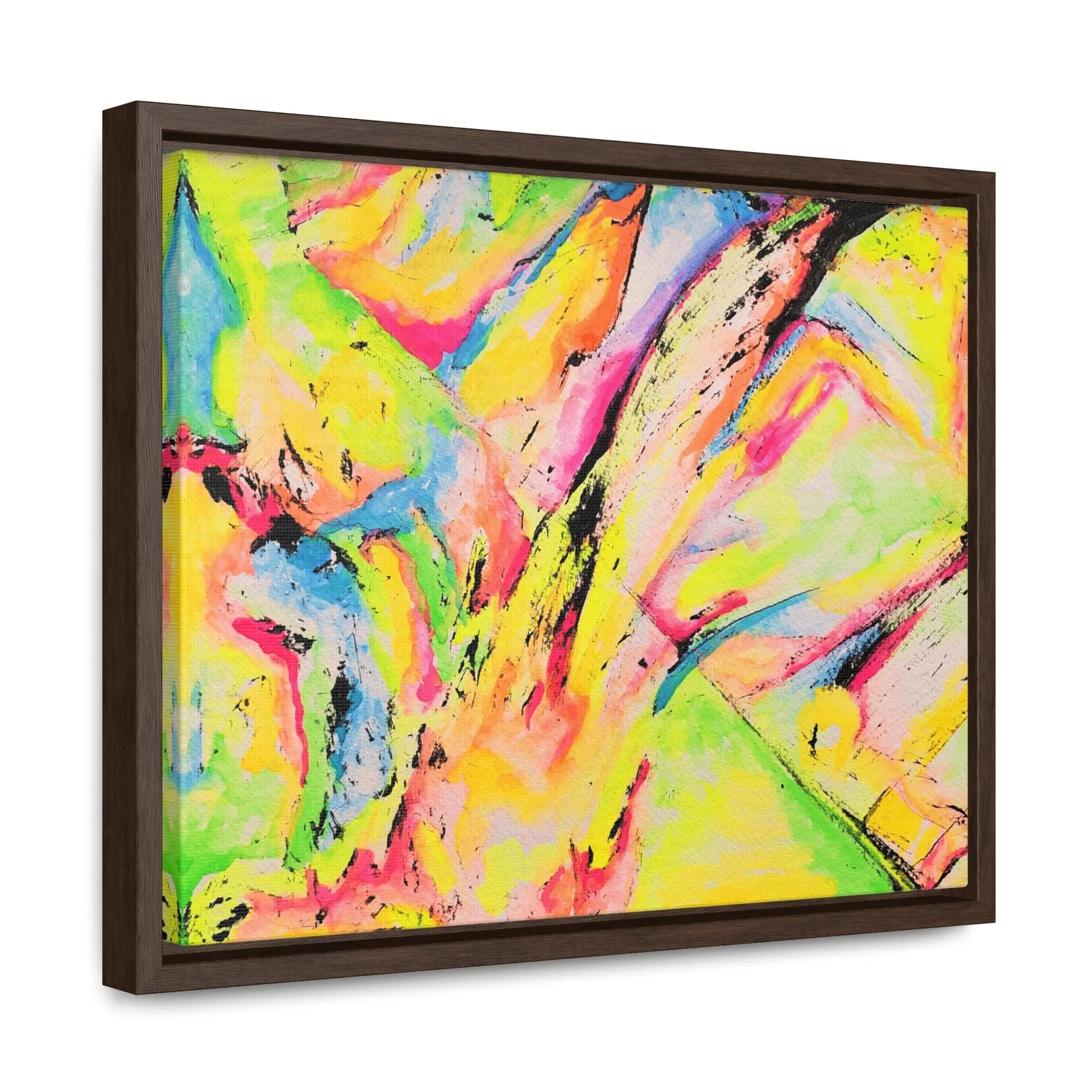 Neon Fire Gallery Canvas Wraps, Horizontal Frame