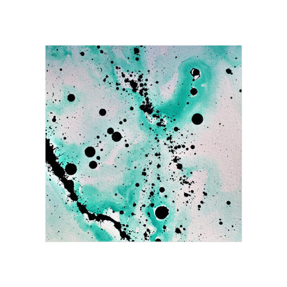 Teal Burst Fine Art Posters 24″ x 24″ Matte