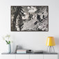 Eagles Nest Rock Yellowstone Gallery Canvas Wraps Horizontal Frame 48″ x 32″ Walnut 1.25"
