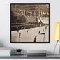 Rockefeller Plaza Easter 1945 Gallery Canvas Wraps Square Frame 24″ x 24″ 1.25"