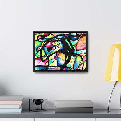 Peacock Gallery Canvas Wraps, Horizontal Frame