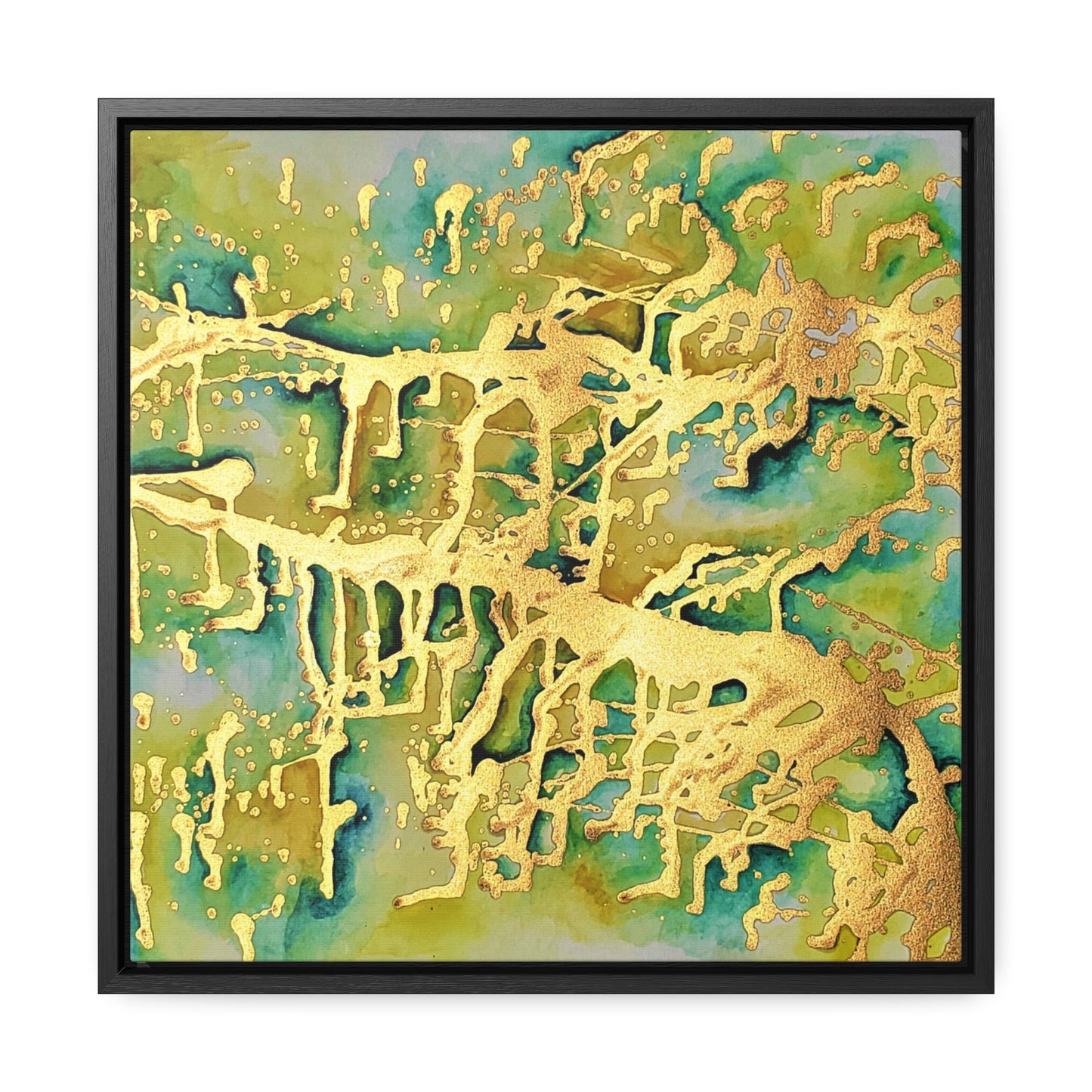 Acid Rain Gallery Canvas Wraps, Square Frame