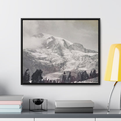 Mount Rainier Gallery Canvas Wraps Horizontal Frame 24″ x 20″ Black Premium Gallery Wraps (1.25″)
