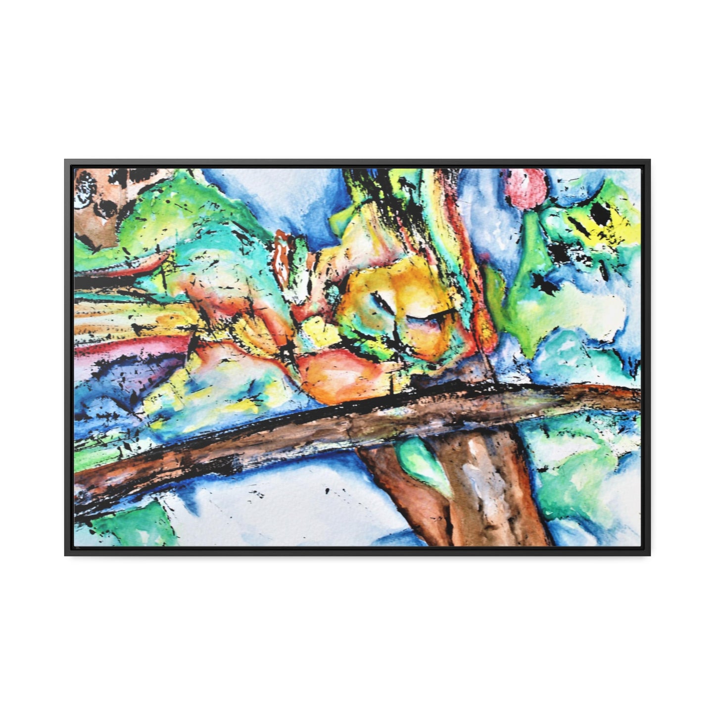 Owl In Flight Gallery Canvas Wraps, Horizontal Frame