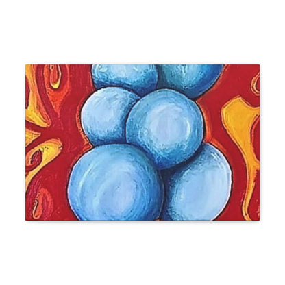 Blue Balls Canvas Gallery Wraps 18″ x 12″ 1.25"