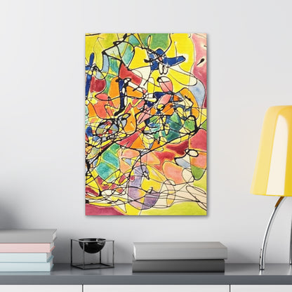 Yellow Abstract Canvas Gallery Wraps 16″ x 24″ 1.25"