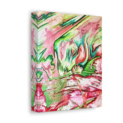 Pink Forest Stretched Canvas