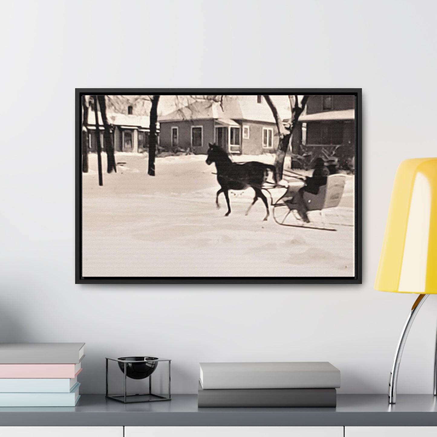 Carriage Ride Gallery Canvas Wraps, Horizontal Frame