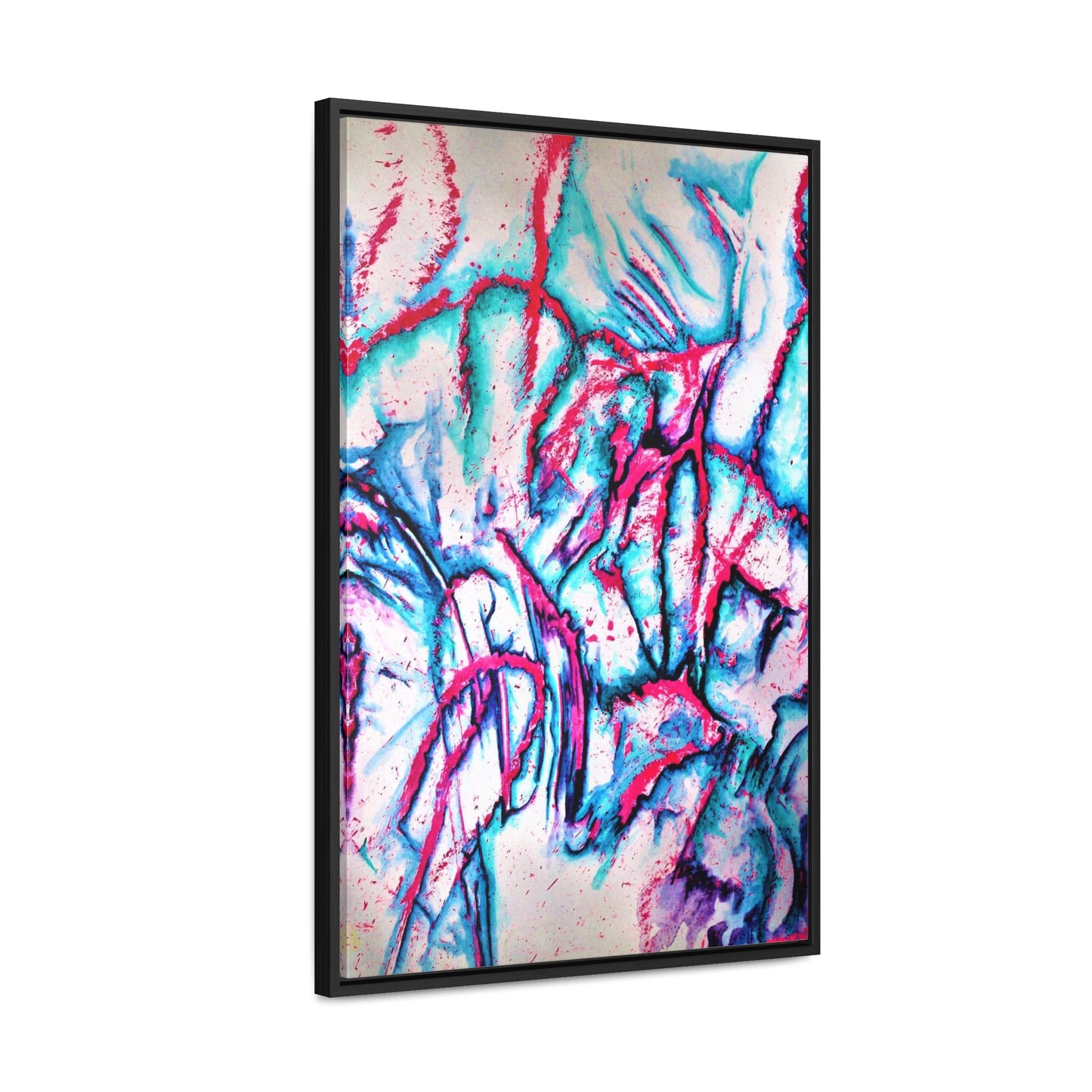 Pink Jellyfish Gallery Canvas Wraps, Vertical Frame