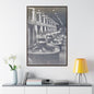 Boulder Dam Powerhouse Gallery Canvas Wraps Vertical Frame 32″ x 48″ 1.25" Walnut