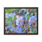 Macro Blue Gallery Canvas Wraps, Horizontal Frame 14″ x 11″ Walnut Premium Gallery Wraps (1.25″)