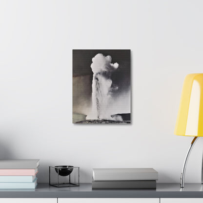 Old Faithful Geyser Yellowstone Stretched Canvas 1.5" 11″ x 14″