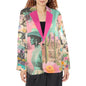 Baha Ranch Retro Pop Western Pop Cowgirl Blazer - - Jackets & Blazers
