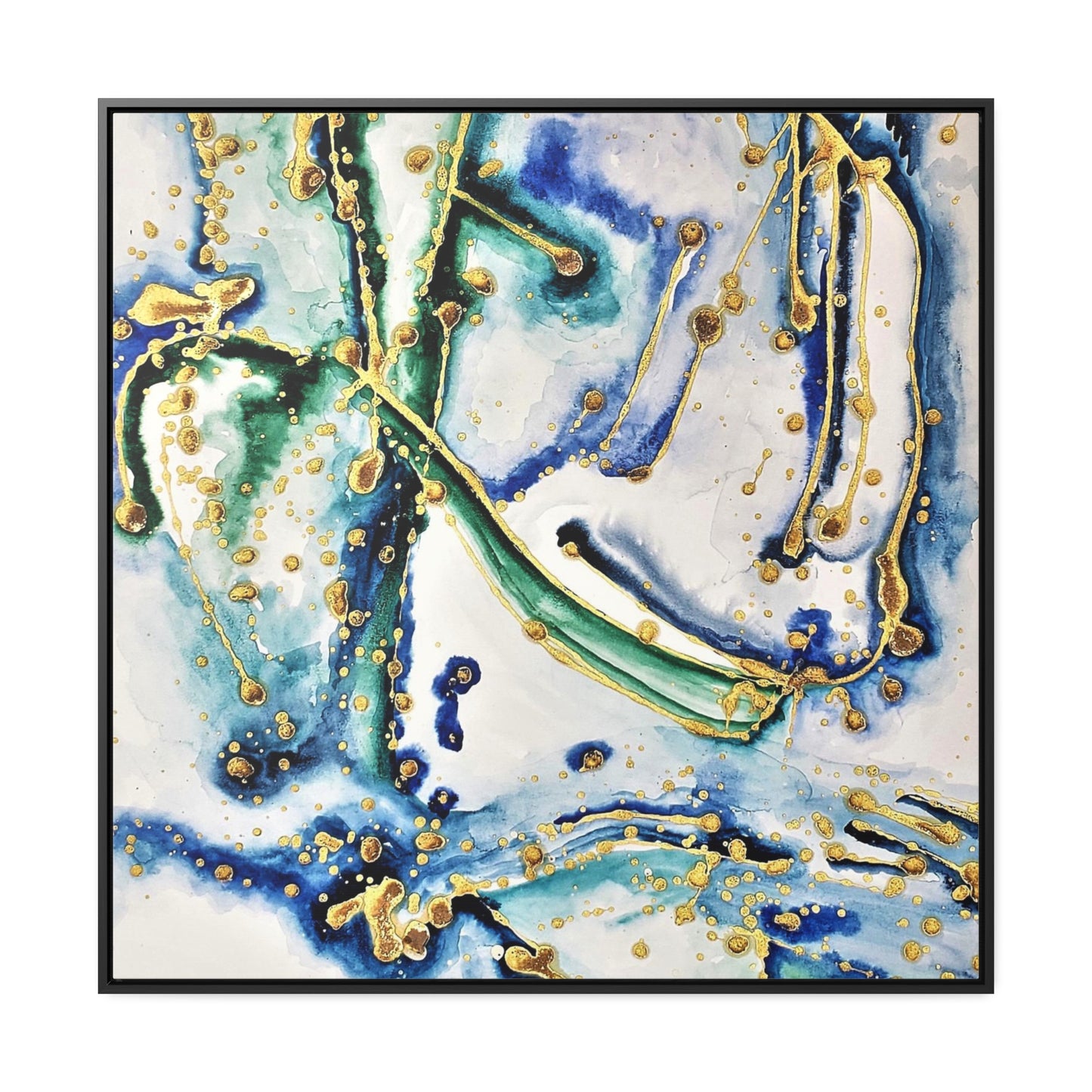 Blue Willow Gallery Canvas Wraps, Square Frame