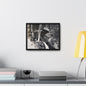 Narada Falls Yellowstone Gallery Canvas Wraps Horizontal Frame 14″ x 11″ Black 1.25"