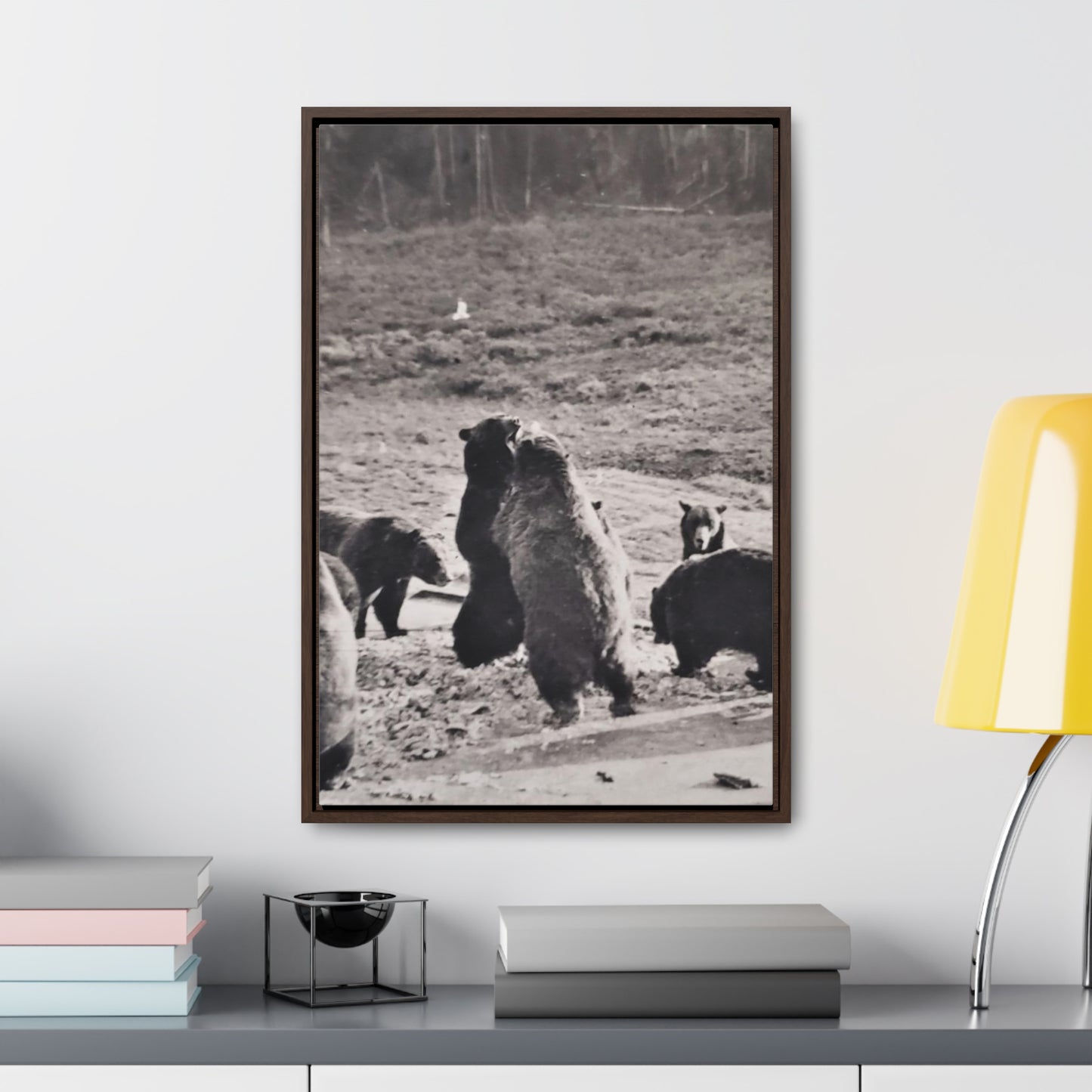 Yellowstone Grizzly Bears Gallery Canvas Wraps, Vertical Frame