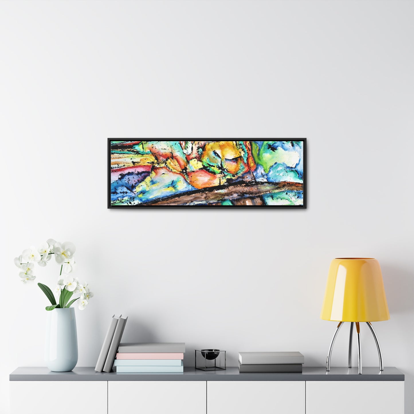 Owl In Flight Gallery Canvas Wraps, Horizontal Frame