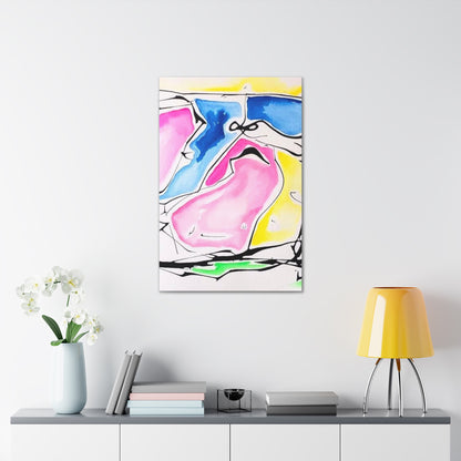 Pink Elephant Canvas Gallery Wraps 24″ x 36″ 1.25"