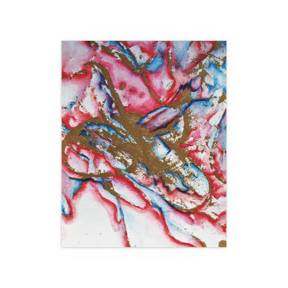 Abstract Love Silk Posters 16" x 20" (Vertical) Semi Glossy