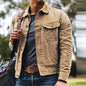 Vintage Washed Jacket - Khaki L - jacket