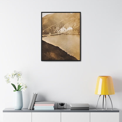 Morris Dam Lake Gallery Canvas Wraps Vertical Frame 24″ x 30″ 1.25" Black