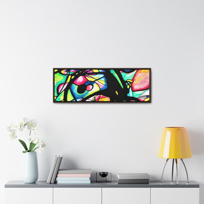 Peacock Gallery Canvas Wraps, Horizontal Frame