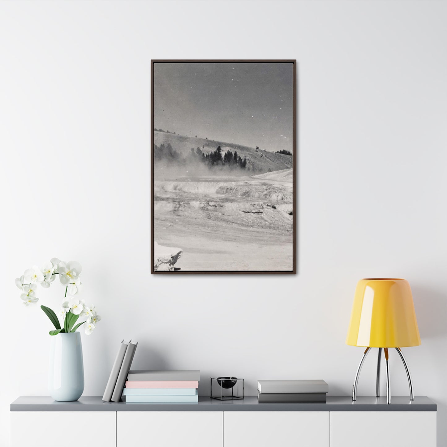 Mammoth Hot Springs Gallery Canvas Wraps, Vertical Frame