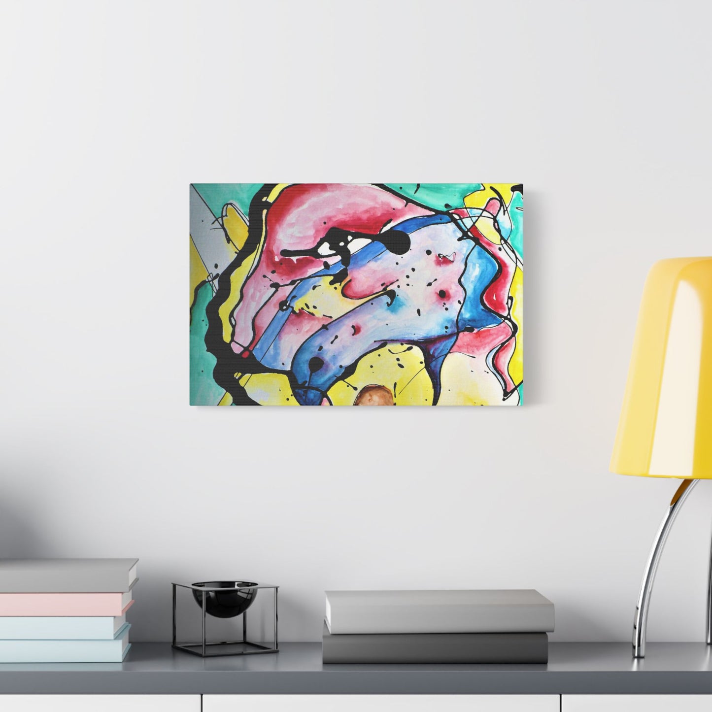 3rd Eye Sundae Satin Canvas Stretched - Kia Day Design
