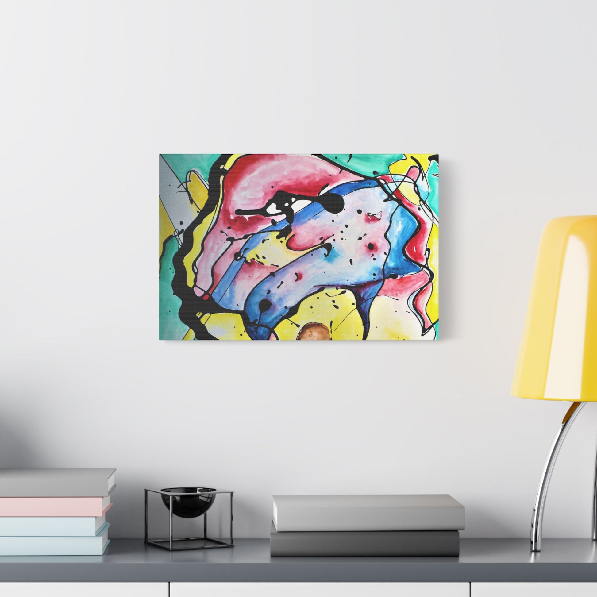 3rd Eye Sundae Satin Canvas Stretched - Kia Day Design
