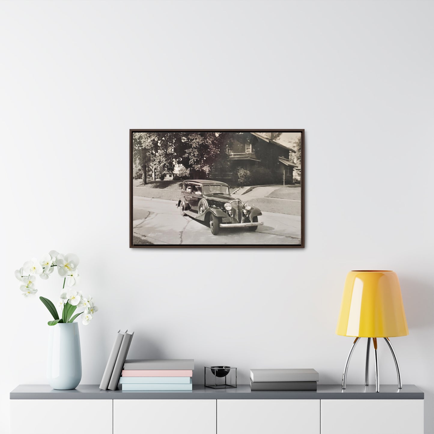 Classic Car Gallery Canvas Wraps, Horizontal Frame