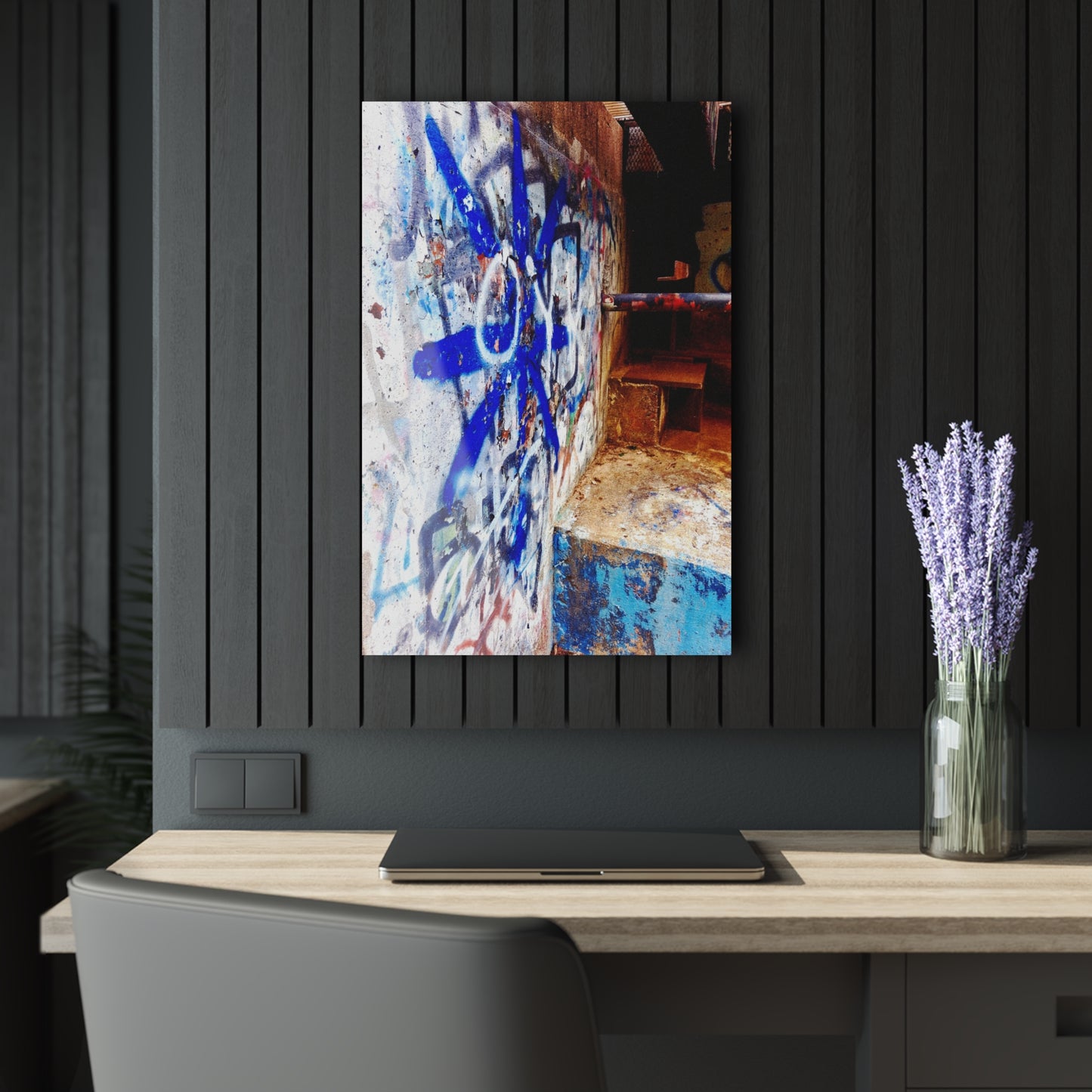 Graffiti Urban Photo Acrylic Print — French Cleat Hanging - 20″ x 30″ (Vertical) 0.25'' - Home Decor