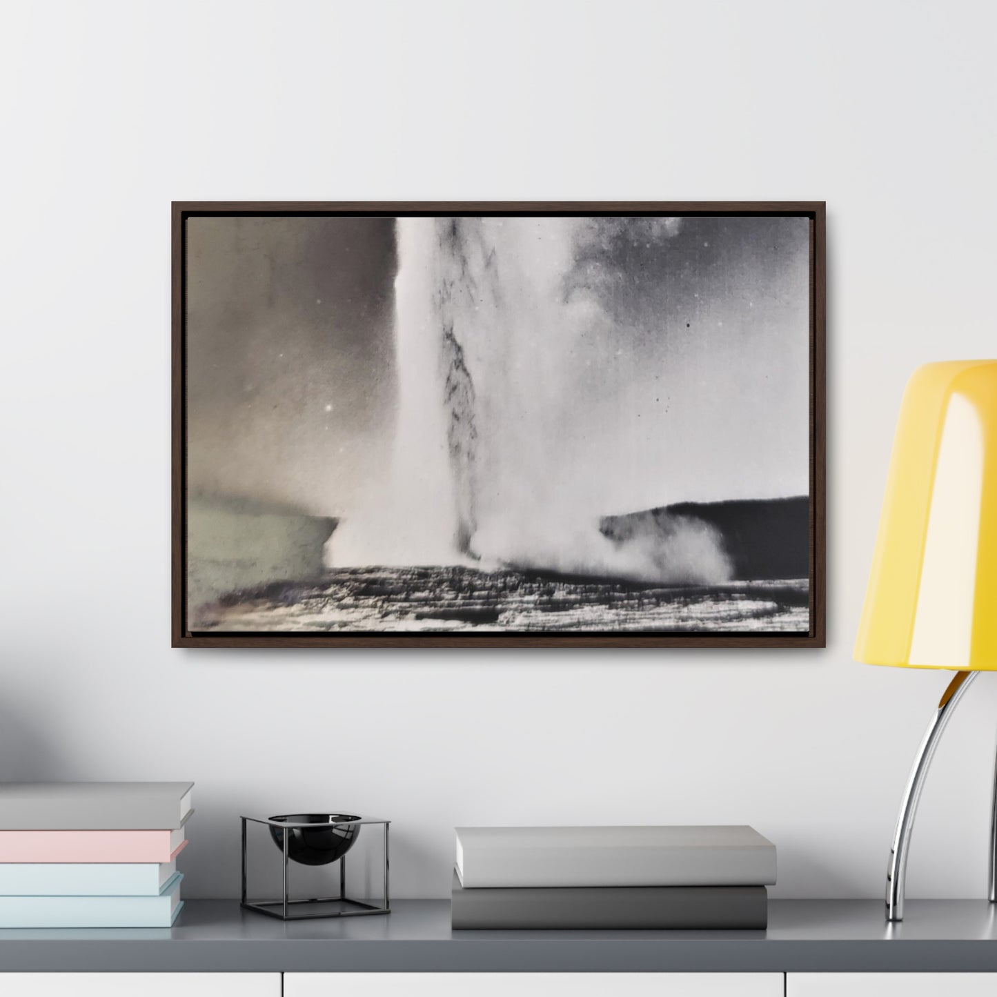 Old Faithful Geyser Yellowstone Gallery Canvas Wraps, Horizontal Frame