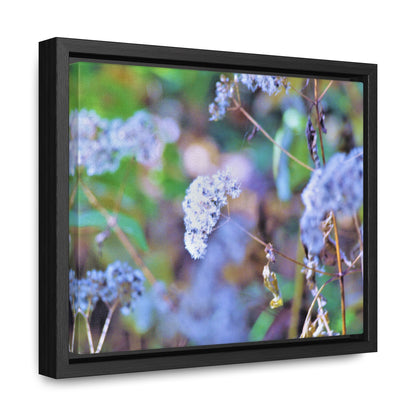 Macro Blue Gallery Canvas Wraps, Horizontal Frame